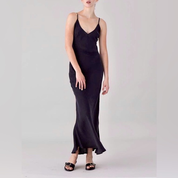 Gianna Molinaro Silk Slip Dress (size: AU 8) - Picture 2 of 4